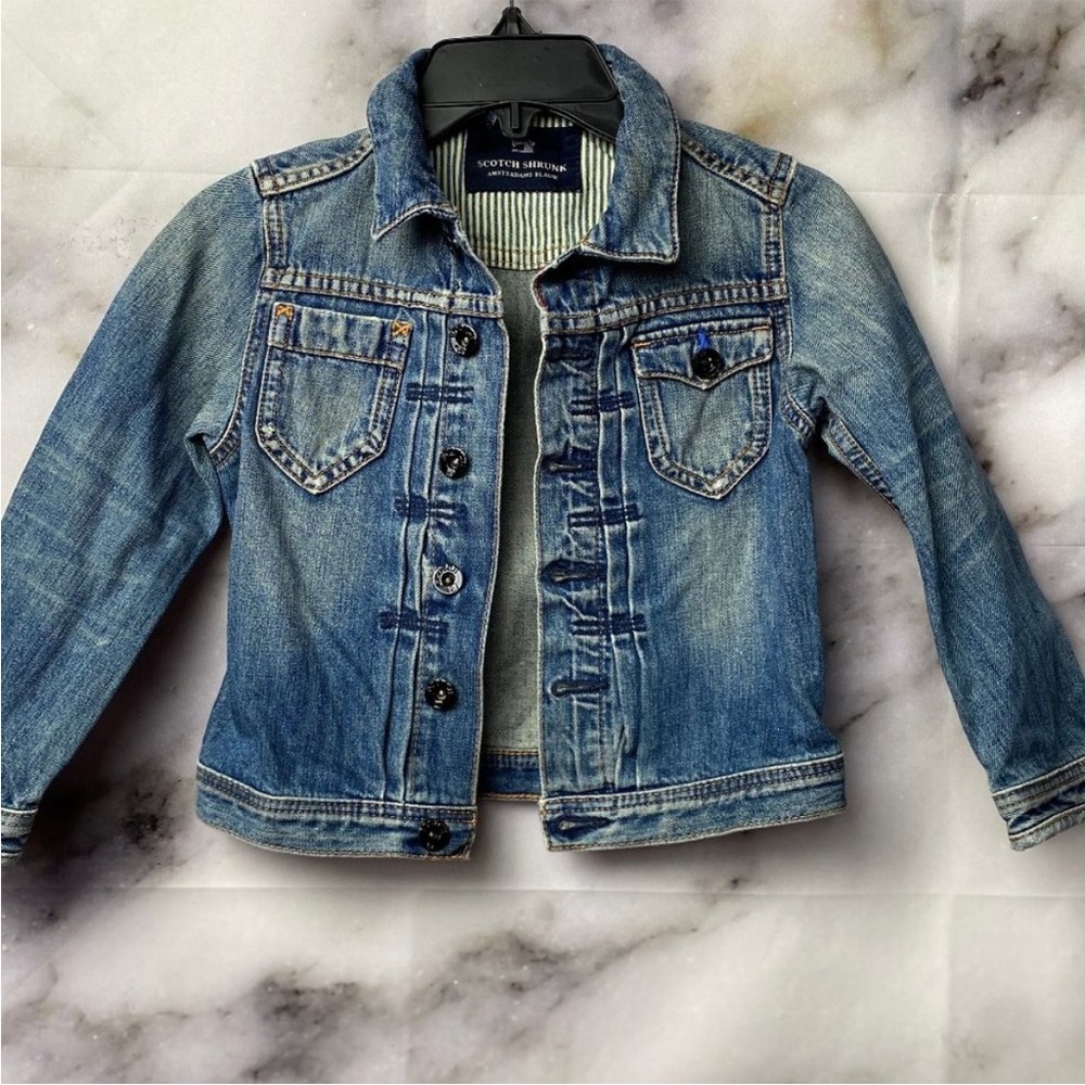 Scotch Shrunk Light Blue Jean Jacket for Kids